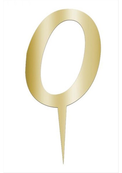 Sepetim Sarı Renkli Rakam Pasta ve Kek Pleksi-0