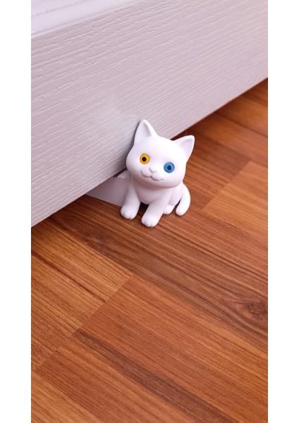 Kapı Stoperi / Dekoratif & Kaymaz Taban / Kedi Figürlü / Kapı Tutacağı