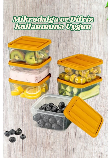 17'li Buzdolabı Düzenleyici Organizeri Mikrodalgaya Uygun Difriz Saklama Kabı (5X3500ML)(12X775ML)
