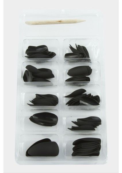 Sepetim Misyul Badem Mat Takma Tırnak 100 Adet-Siyah fiyatları