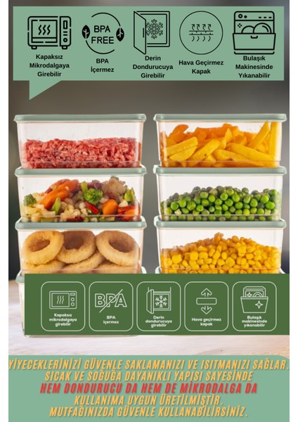 12'li Buzdolabı Düzenleyici Organizeri Mikrodalgaya Uygun Difriz Saklama Kabı (12X775ML) fiyatları