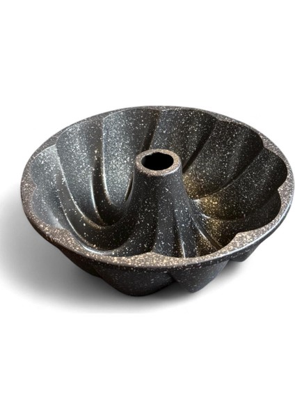 Granit Kaplamalı Döküm Kek Kalıbı 25 cm – Yapışmaz Dalgalı Desen