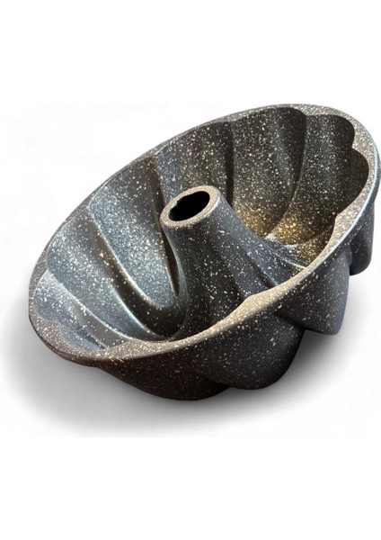 Granit Kaplamalı Döküm Kek Kalıbı 25 cm – Yapışmaz Dalgalı Desen indirimleri