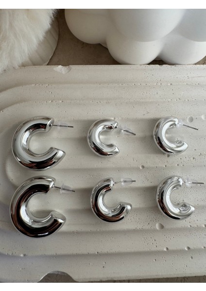 Kalın Halka Silver 6'lı Set Küpe fırsatları