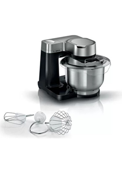 Renkli Çok Fonksiyonlu 900W Mutfak Makinesi Siyah Gümüş