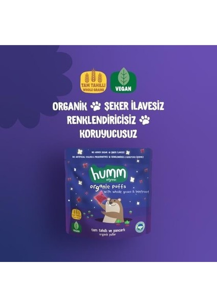 Nessiworld Humm Organik Pancarlı ve Tam Tahıllı Puflar 30 gr fiyatları