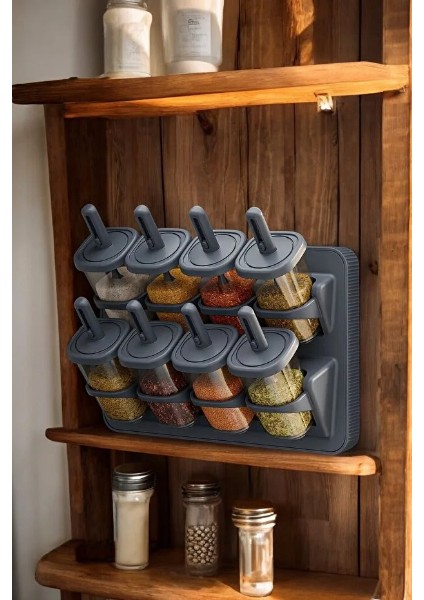 8'li Standlı Kaşıklı Baharatlık Seti fiyatları