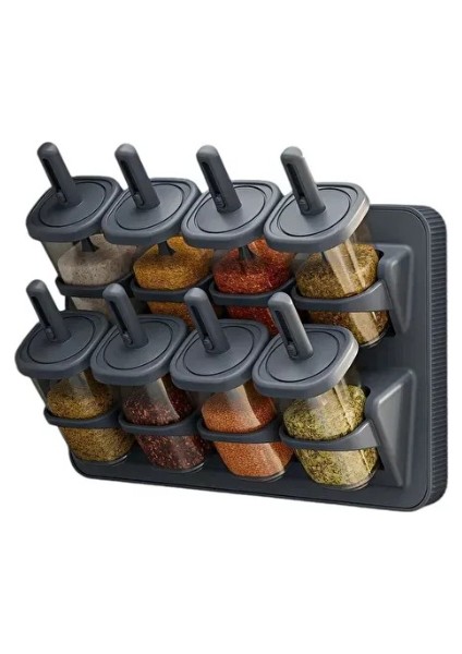 8'li Standlı Kaşıklı Baharatlık Seti indirimleri