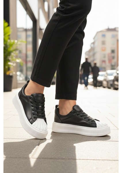 Ayk's Grov 410 G Siyah-Beyaz Mevsimlik Sneaker