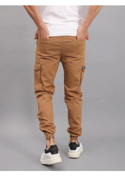 Erkek Lastikli Jogger Camel Kargo Cepli Pantolon indirimleri