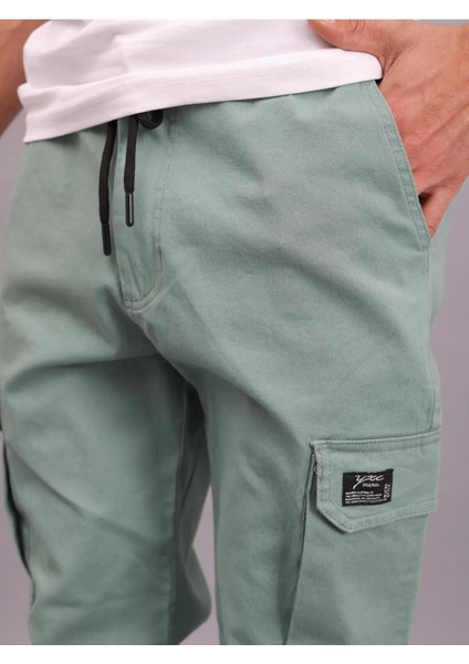 Erkek Lastikli Jogger Yeşil Kargo Cepli Pantolon fiyatları