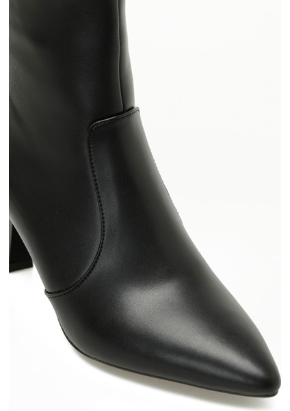 23K-151 5pr Siyah Kadın Topuklu Bot