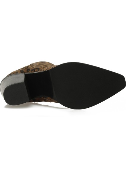 Venıze5 5pr Leopar Kadın Kovboy Bot