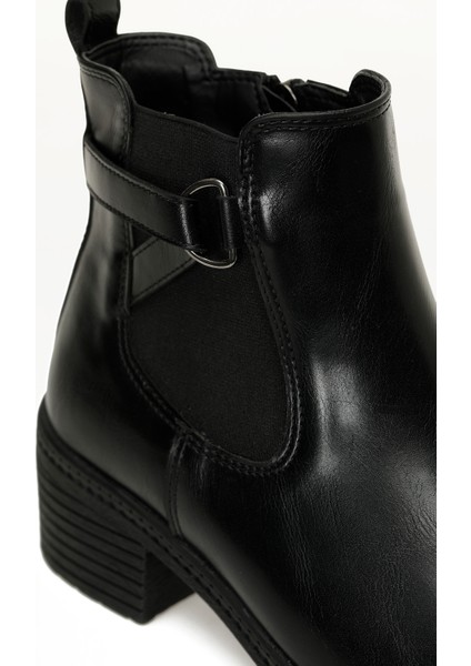 167073.Z5PR Siyah Kadın Topuklu Bot