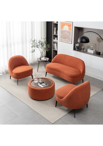 Furno Luxury Çay Seti Koltuk Takımı 4lü Set
