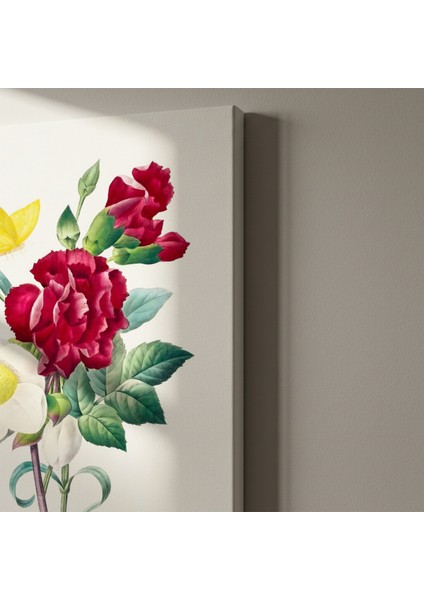 Vintage Botanik Çiçek Illüstrasyon Tablosu indirimleri