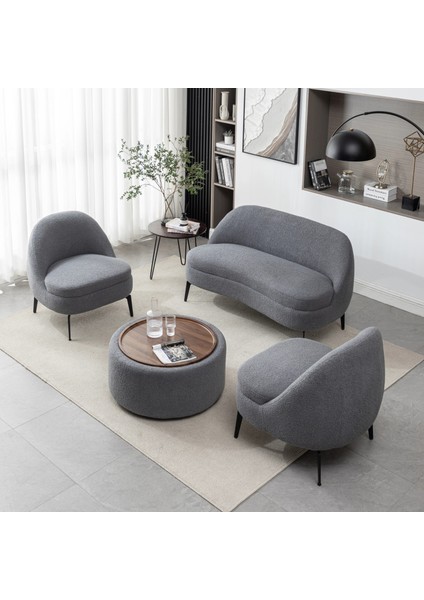 Furno Luxury Çay Seti Koltuk Takımı 4lü Set