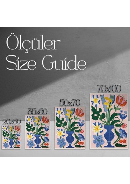 Çiçekli Vazoda Modern Sanat Tablosu modelleri