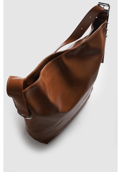 Lagraccio Paris Kadın Higgs Büyük Boy Kırışık Rugan Omuz Çantası Taba modelleri