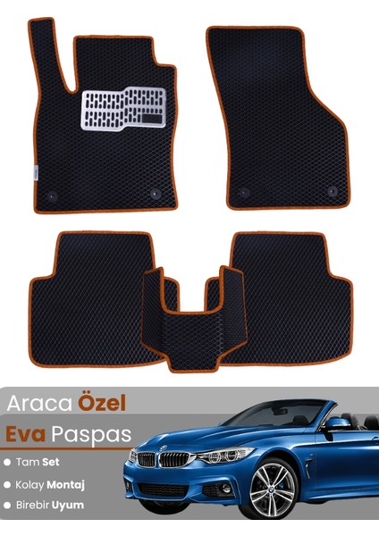 Bmw 3 Serisi E93 Cabrio (2005-2013) Uyumlu Eva Paspas Tam Set–araca Özel,su Geçirmez