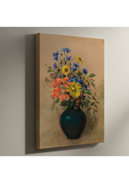 Pastelden Çiçek Buketi Tablosu