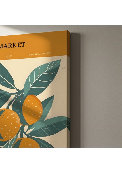 Sevilla Portakal Çiçeği Pazarı Botanik Illüstrasyon Tablosu indirimleri