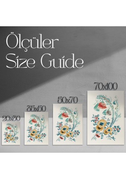 Vintage Çiçek Buket Tablosu modelleri