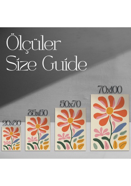 Modern Tarzı Soyut Çiçek Tablosu modelleri