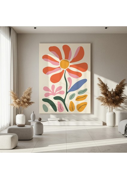 Modern Tarzı Soyut Çiçek Tablosu fırsatları