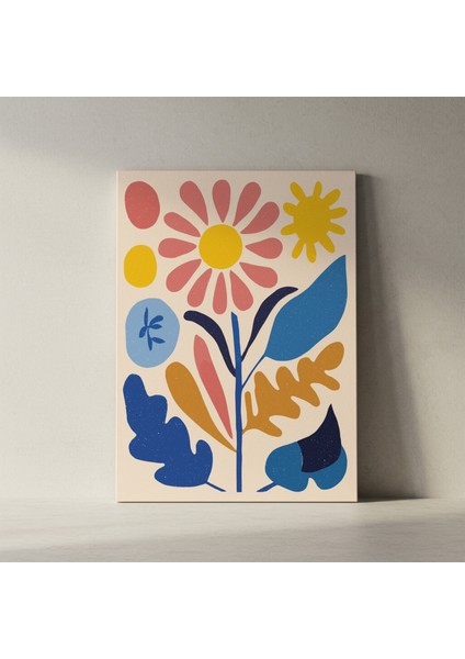 Soyut Botanik Desenli Modern Sanat Tablosu fiyatları