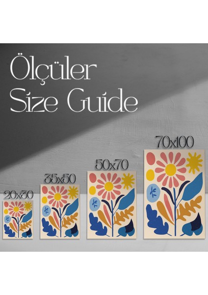 Soyut Botanik Desenli Modern Sanat Tablosu modelleri