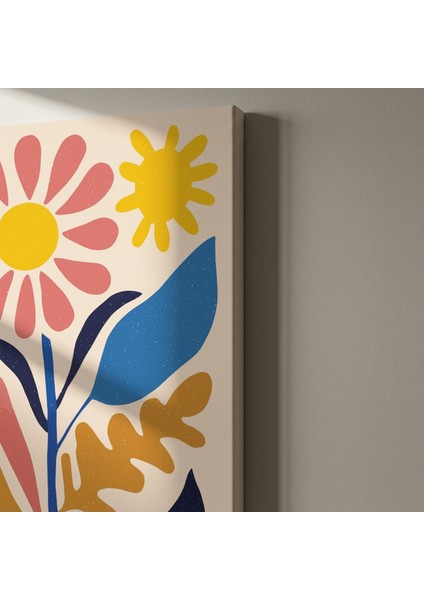 Soyut Botanik Desenli Modern Sanat Tablosu indirimleri