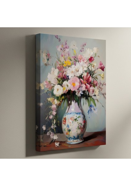 Çiçek Buketi Impresyonist Tarzı Yağlıboya Tablo