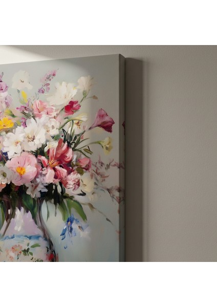 Çiçek Buketi Impresyonist Tarzı Yağlıboya Tablo indirimleri