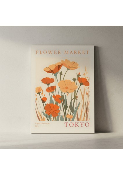 Tokyo Çiçek Pazarı Modern Sanat Tablosu fiyatları