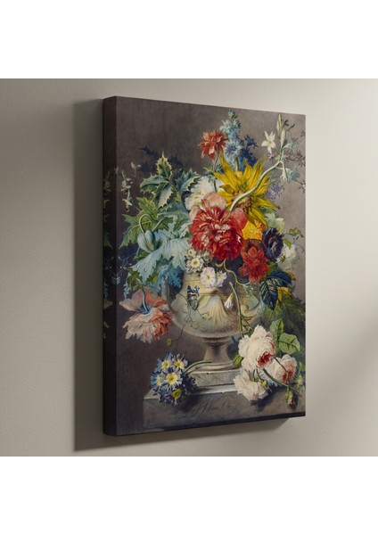Klasik Tarzı Çiçek Buketli Tablo