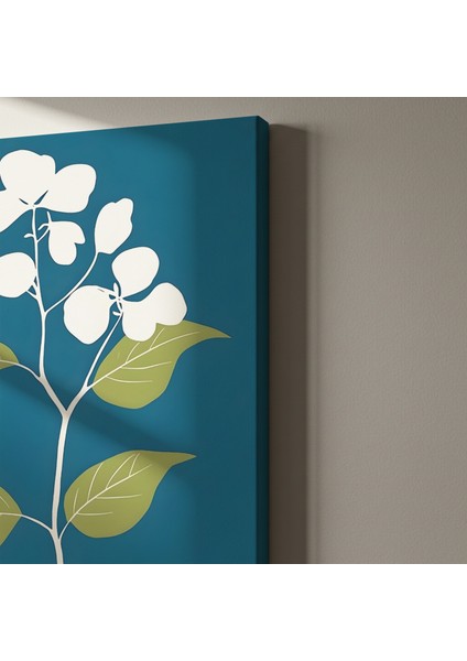 Minimalist Beyaz Çiçek Desenli Tablo indirimleri