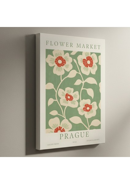 Pragalı Çiçek Pazarı Botanik Desen Tablosu