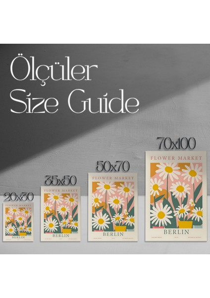 Berlin Çiçek Pazarı Botanik Illüstrasyon Tablosu modelleri