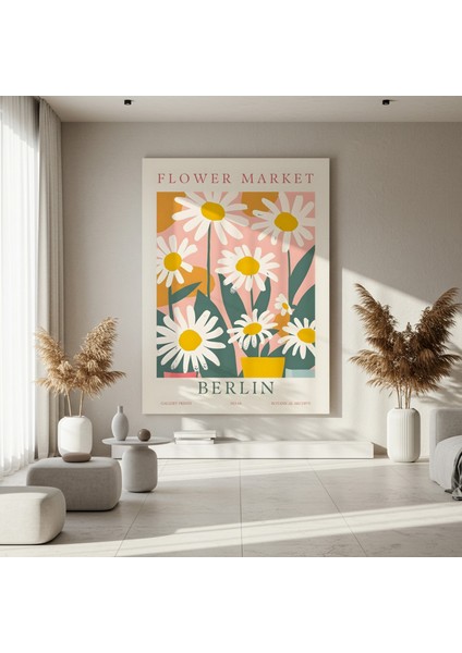 Berlin Çiçek Pazarı Botanik Illüstrasyon Tablosu fırsatları