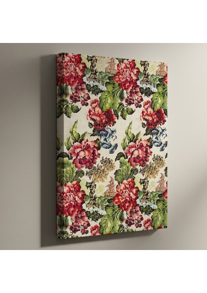 Oryantal Esintili Çiçekli Desen Tablosu