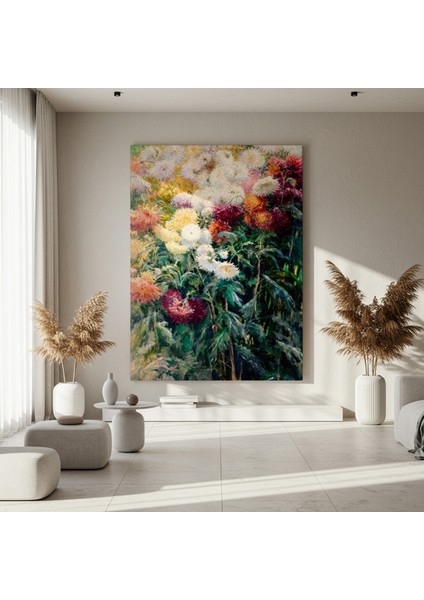 Krizantem Bahçesi Yağlıboya Tablosu fırsatları