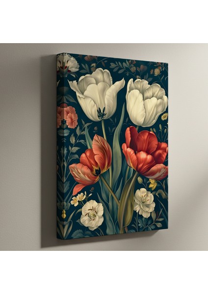 Karanlık Romantikçi Lale Bahçesi Tablosu