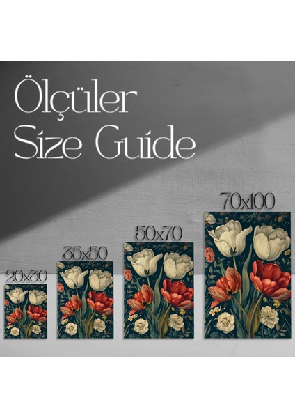 Karanlık Romantikçi Lale Bahçesi Tablosu modelleri