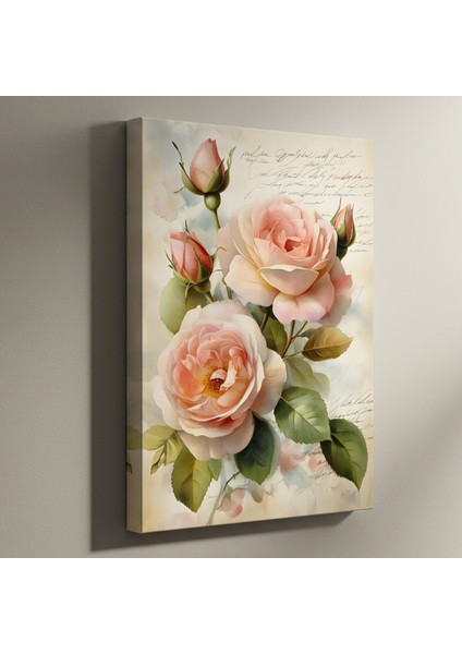 Romantik Pembe Gül Buketleri Tablosu