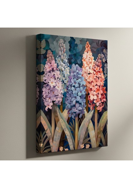 Modern Tarzı Hibisküs Çiçekleri Soyut Tablosu