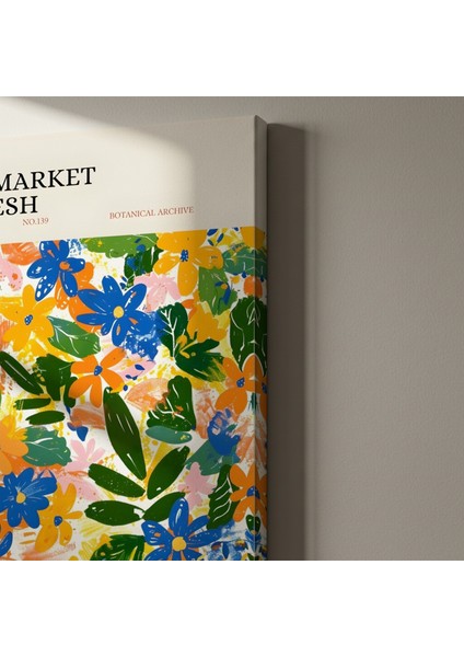 Marakeş Çiçek Pazarı Botanik Desen Tablosu indirimleri