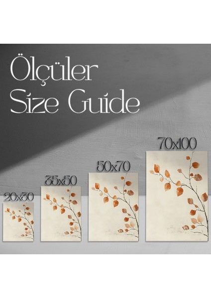 Sonbahar Yaprakları Soyut Sanat Tablosu modelleri