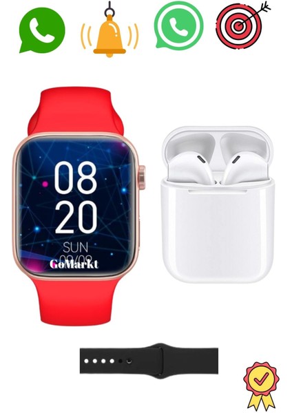 Gümüş Renk Akıllı Saat ve Kablosuz Kulaklık Seti, Modern ve Şık Tasarım fırsatları