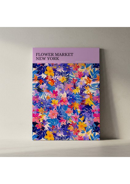 New York Çiçek Pazarı Botanik Baskı Tablosu fiyatları